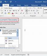 Image result for Recover Previous Version of Word Document