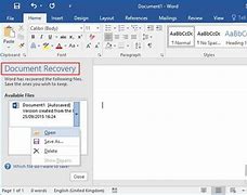 Image result for Recover Word Document After Saving Over