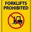 Image result for Caution ForkLift Signs