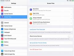 Image result for iPad General Settings Screen