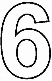 Image result for Drawing of Number 6