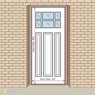 Image result for Exterior Door Dimensions Standard Size