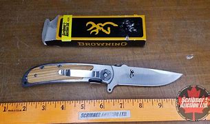 Image result for Brownig Poket Knives Gold and Silva