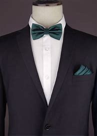Image result for Black Shirt with Green Bow Tie