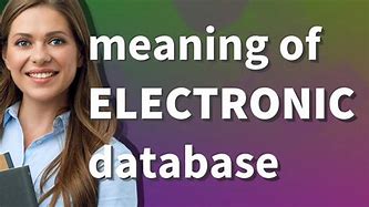 Image result for Electronic Database