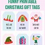 Image result for Funny Christmas Gift Tags Printable Templates