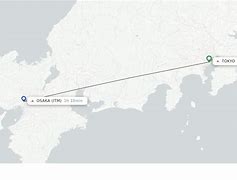 Image result for Osaka to Tokyo Flight Path