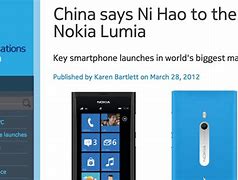 Image result for Nokia Lumia 800 China