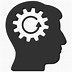 Image result for Brain Gear Icon Transparent