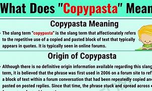 Image result for Copypasta Examples