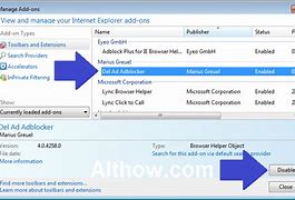 Image result for IE8 Add-Ons Disabled