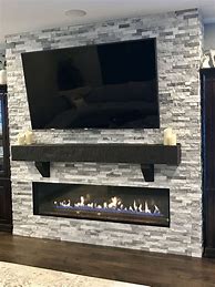 Image result for 70 Inch TV Fireplace