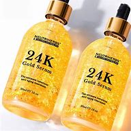 Image result for 24K Gold Face Serum with Gold and Saffron