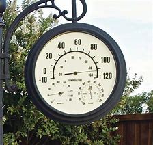 Image result for Pedestal Clock Thermometer