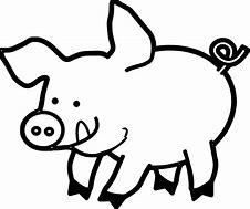 Image result for Black and White Pig Coloring Pages