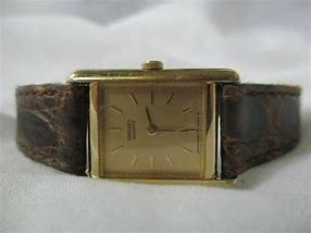 Image result for Seiko Gold Watch Item 135823 Rectangle