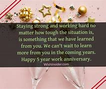 Image result for Happy 5 Year Work Anniversary Pic