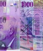 Image result for Swiss Franc 1000 Banknote
