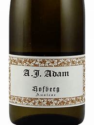 Image result for A J Adam Dhronhofberger Tholey Riesling Auslese