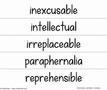 Image result for 5 Syllable Words