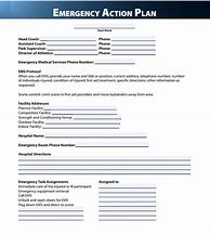 Image result for Printable Emergency Action Plan Template