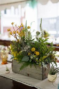 Image result for Rustic Wood Box Centerpieces