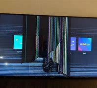 Image result for Picture of Sony 70 Inch TV with Broken Screen