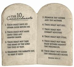 Image result for 10 Commandments Stone Tablets