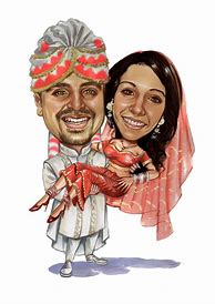 Image result for Indian Wedding Caricature