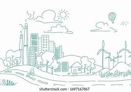 Image result for Sustainable City Drawing Easy
