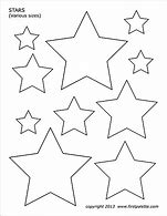 Image result for Pattern for a Medium Sized Star Cut Out