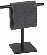 Image result for Black Hand Towel Holder Stand