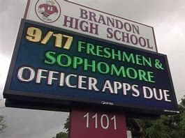 Image result for High School LED Sign