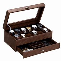Image result for Temu Leather Watch and Jewelry Box