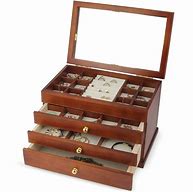 Image result for Wooden Jewelry Box with Mirror