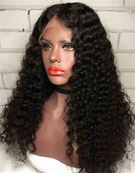 Image result for Long Curly Lace Front Human Hair Wigs