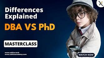 Image result for DBA Vs. PhD