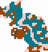 Image result for Super Mario Bros 8-Bit Bowser Blue Background