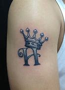 Image result for Crown Tattoos with Letters