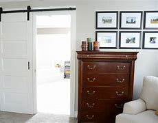 Image result for Barn Door Fireplace Console