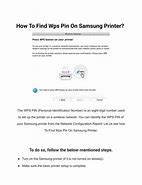 Image result for Samsung 460 Printer WPS PIN
