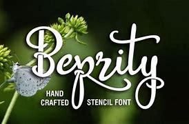 Image result for Free Script Stencil Font