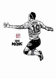 Image result for Drawings of Mane Football Player