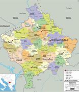 Image result for Kosovo Political Map