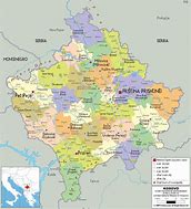 Image result for Map of Kosovo and Serbia Wikipedia