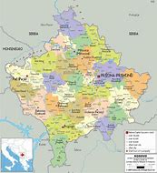 Image result for Serbia and Kosovo Map