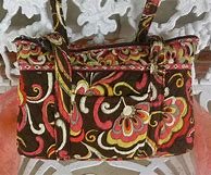 Image result for Vera Bradley Floral Brown Fabric