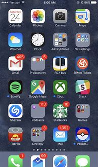 Image result for Normal iPhone 7 Home Screen