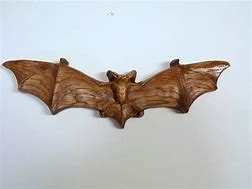 Image result for Wooden Halloween Decoration Hanging Bats