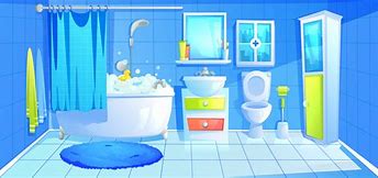 Image result for Cartoon House Bathroom